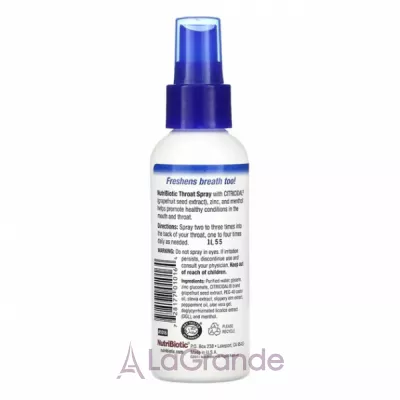 NutriBiotic Throat Spray       ,   