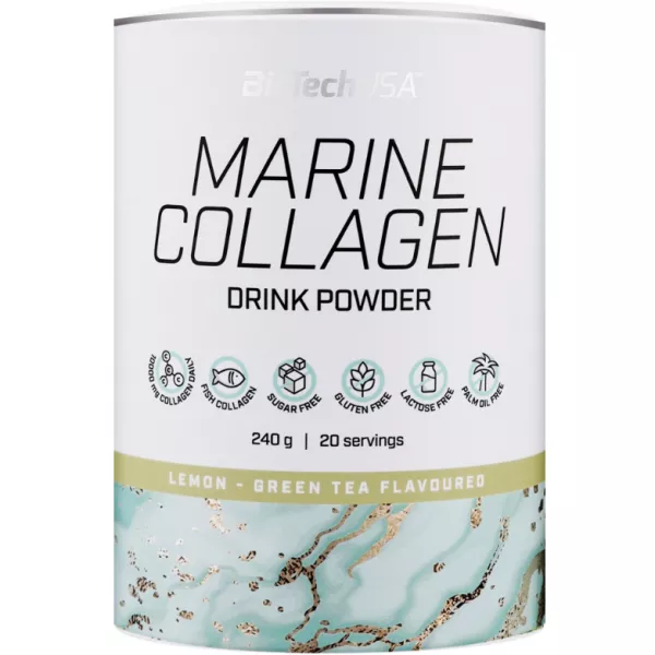 BioTech USA Marine Collagen Drink Powder Lemon - Green Tea ������� ������� ��� �������� � ������ 