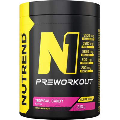 Nutrend N1 Pre-Workout Tropical Candy   