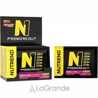Nutrend N1 Pre-Workout Tropical Candy   