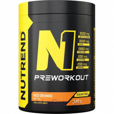 Nutrend N1 Pre-Workout Red Orange   