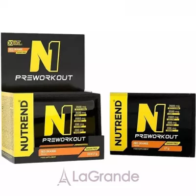 Nutrend N1 Pre-Workout Red Orange   