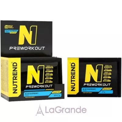 Nutrend N1 Pre-Workout Blue Raspberry   