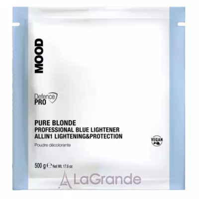Mood Pure Blonde Blue Lightener Allin1 Lightening&Protection    