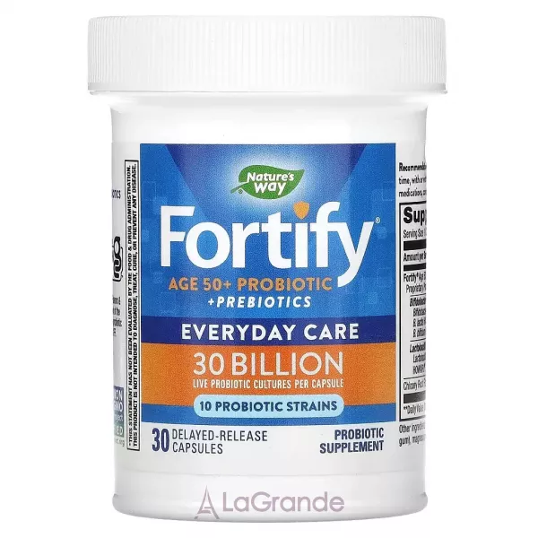 Nature's Way Fortify Everyday Care Age 50+ Probiotic + Prebiotics ��������� �� ��������� ��� �������� 50+ � ����������� �����������, 30 ���� ���