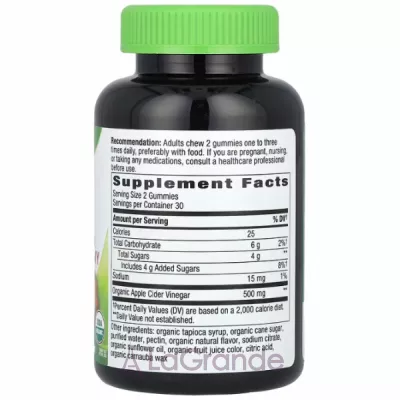 Nature's Way Organic Apple Cider Vinegar Gummies   
