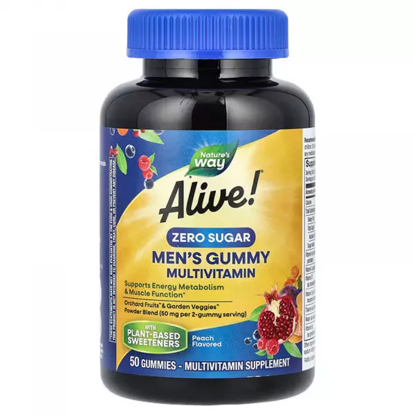 Nature's Way Alive! Men's Gummy Multivitamin Zero Sugar �������� ������������ ��� �������, ��� �����, � ������ �������
