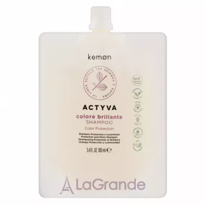 Kemon Actyva Colore Brillante Shampoo Pouch Bag     (refill)