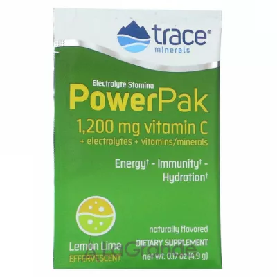Trace Minerals Research Electrolyte Stamina Power Pak Lemon Lime   