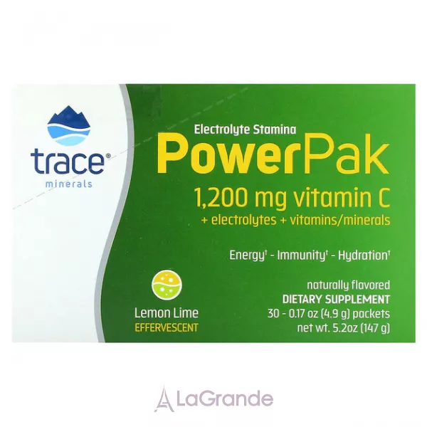 Trace Minerals Research Electrolyte Stamina Power Pak Lemon Lime ĳ������ ������� 