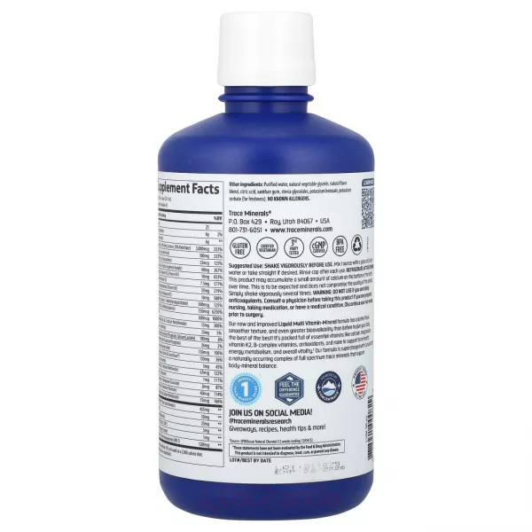 Trace Minerals Research Liquid Multi Vitamin-Mineral г�� ������������ �� �������, � ������ ��������-�����