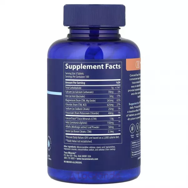Trace Minerals Research ConcenTrace Trace Mineral Tablets ĳ������ ������� 