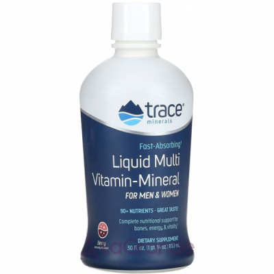 Trace Minerals Research Liquid Multi Vitamin-Mineral Berry Flavor ������ �������������� � ��������, � ������� ������