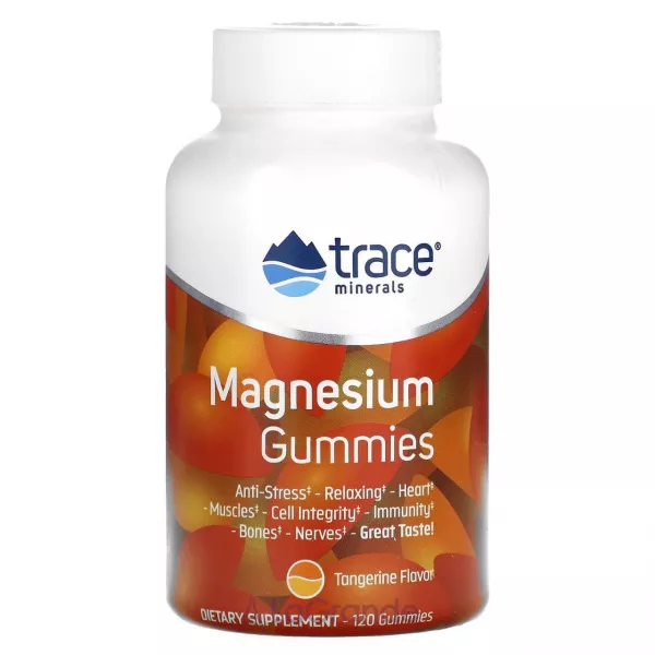 Trace Minerals Research Magnesium Gummies Tangerine Flavor ĳ������ ������� 