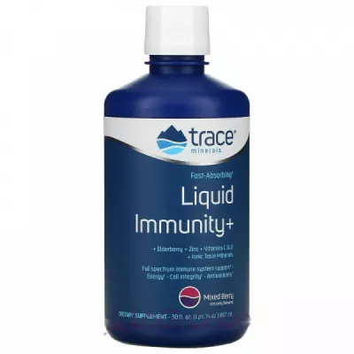 Trace Minerals Research Fast-Absorbing Liquid Immunity+     ,     
