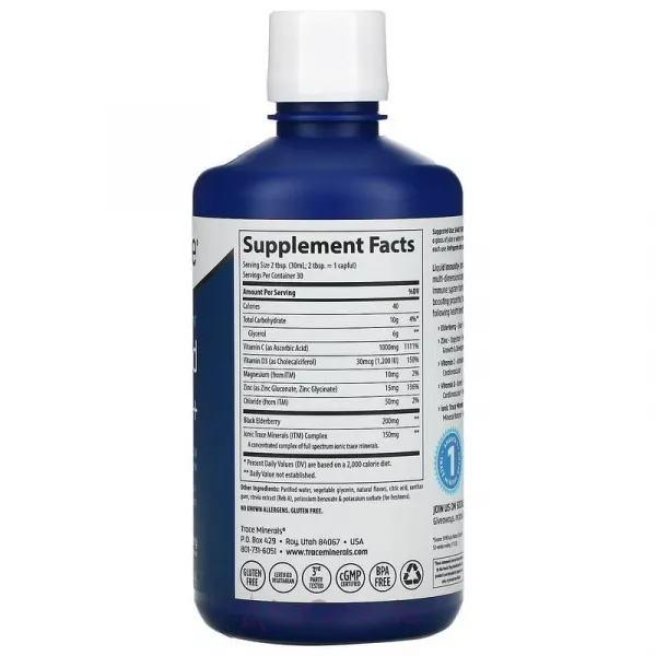 Trace Minerals Research Fast-Absorbing Liquid Immunity+ ĳ������ ������� ��� �������� ���������, ����������� ����� � ������ ���