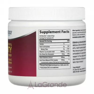 Trace Minerals Research Elderberry Immunity Powder      