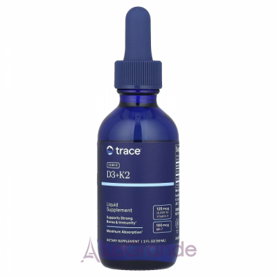 Trace Minerals Research Ionic D3 + K2   