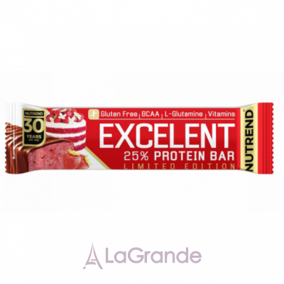 Nutrend Excelent Protein Bar Strawberry Cake   