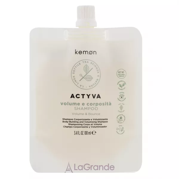 Kemon Actyva Volume e Corposita Shampoo Pouch Bag ������� ��� �������� ������� ������ (refill)