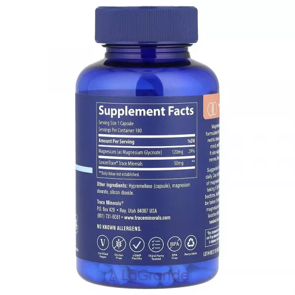 Trace Minerals Research Magnesium Glycinate 120 mg ĳ������ ������� 