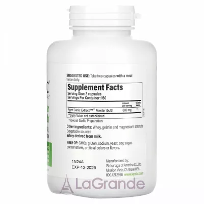 Kyolic Aged Garlic Extract Cardiovascular Health Original Formula 100 ĳ    -  