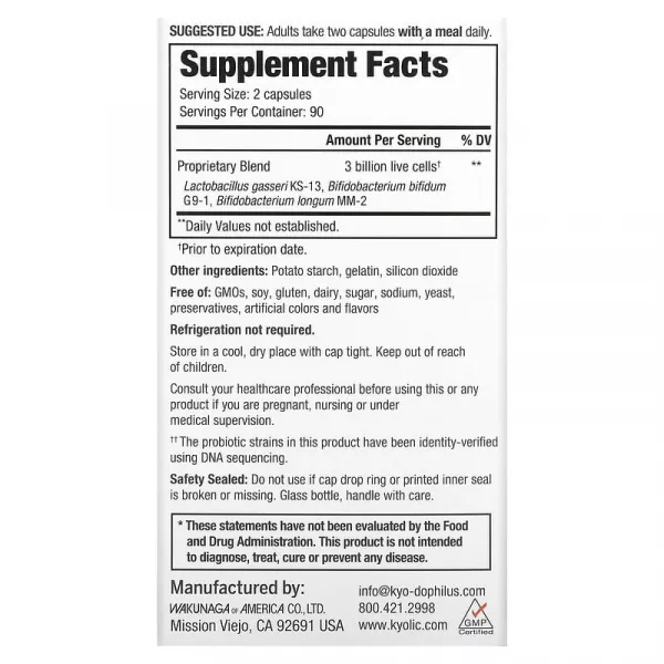 Kyolic Kyo-Dophilus Daily Probiotic ��������� 