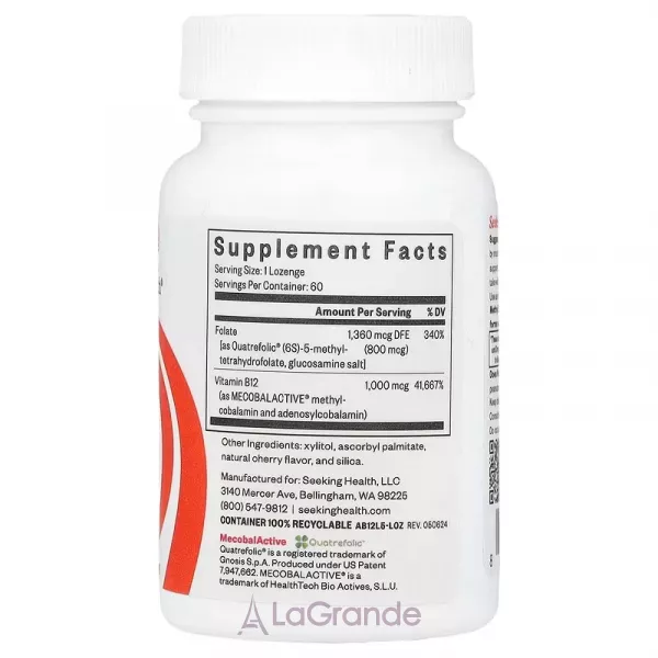 Seeking Health Vitamin B12 With L-Methylfolate ����������� ������� 
