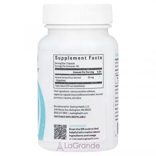 Seeking Health Adrenal Cortex 50 mg ����������� ������� ��� ��������� �������������