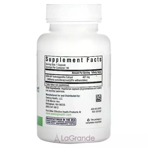 Seeking Health Ashwagandha Extract 467 mg ����������� ������� 