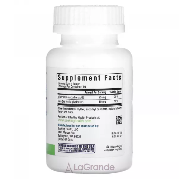 Seeking Health Iron Chewable 10 mg ����������� ������� 