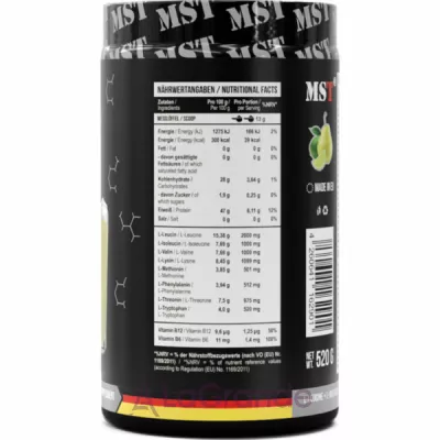 MST EAA BCAA Zero Pear-Lime �������� ���������� ��� ����� 