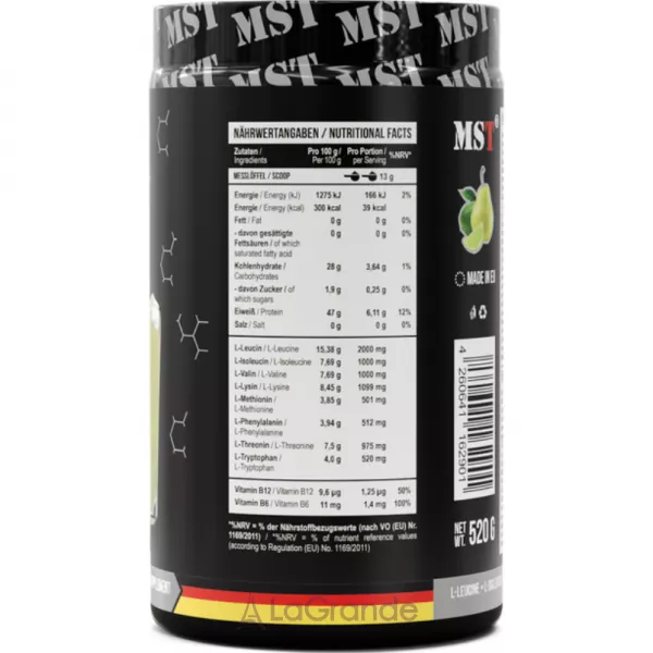 MST EAA BCAA Zero Pear-Lime �������� ���������� ��� ����� 