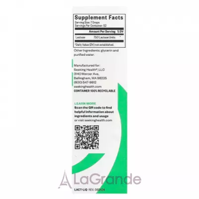 Seeking Health Lactase Drops     