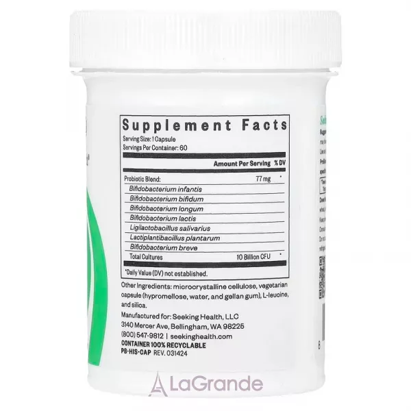 Seeking Health ProBiota HistaminX �������� �����������, 10 ���� ���