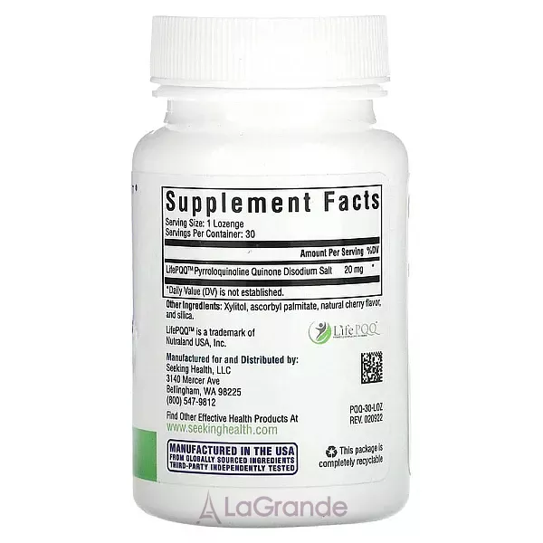 Seeking Health PQQ Lozenge 20 mg ����������� ������� 