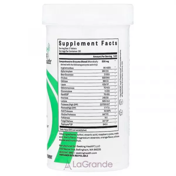 Seeking Health Digestive Enzymes Chewable ��������������� ��������