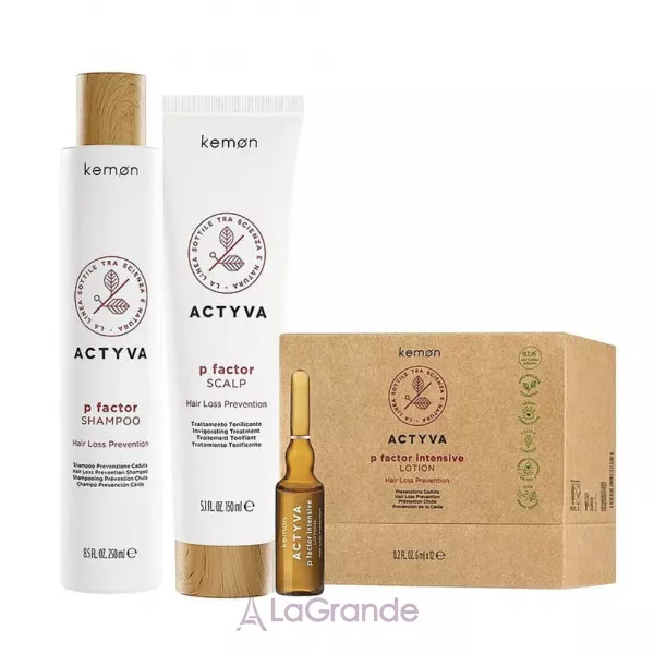 Kemon Actyva P Factor Hair Loss Prevention Kit ���� �������� ������� (shm/250ml + treatm/150ml + lot/24x6ml)