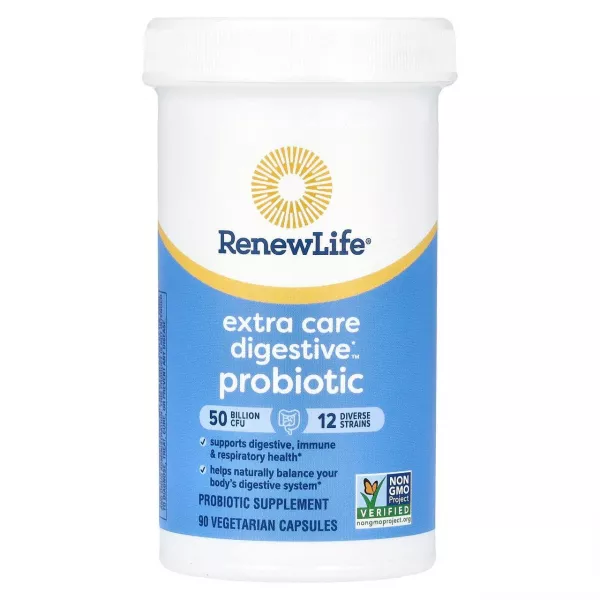 Renew Life Extra Care Digestive Probiotic ��������� ��� ������������, 50 ���� ���