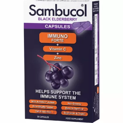 Sambucol Immuno Forte Black Elderberry Capsules    