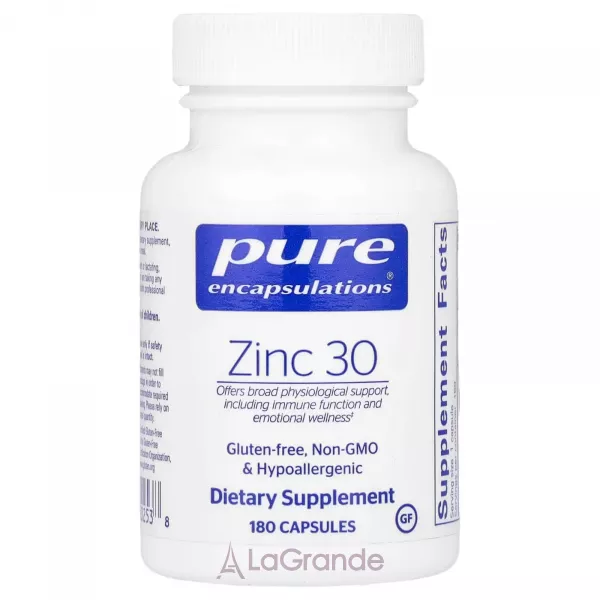 Pure Encapsulations Zinc 30 mg ����������� ������� 