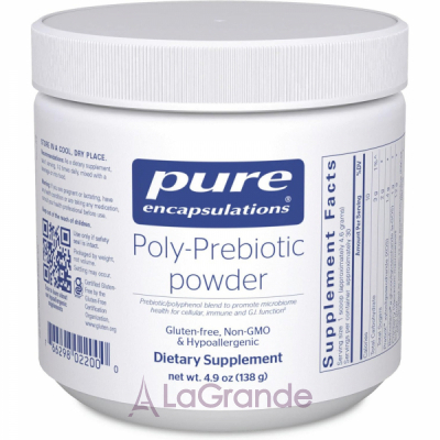 Pure Encapsulations Poly-Prebiotic Powder     