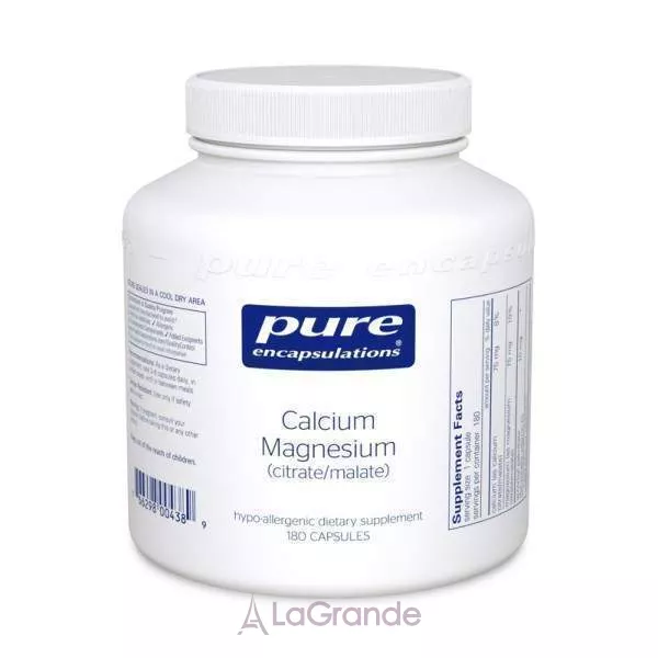 Pure Encapsulations Calcium Magnesium (citrate/malate) ����������� ������� ��� ��������� �������� ������ � ��������-���������� ������� 