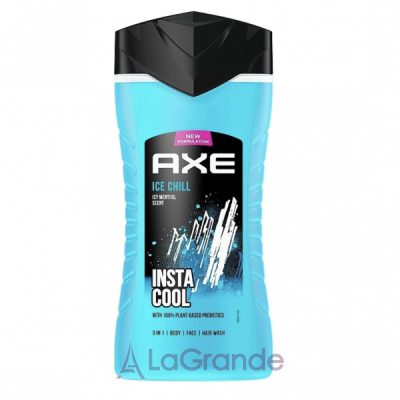 Axe Ice Chill 3 In 1 Body Face Hair Wash    ,   