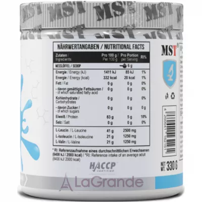 MST BCAA zero Blue Bubblegum �������� ���������� BCAA 