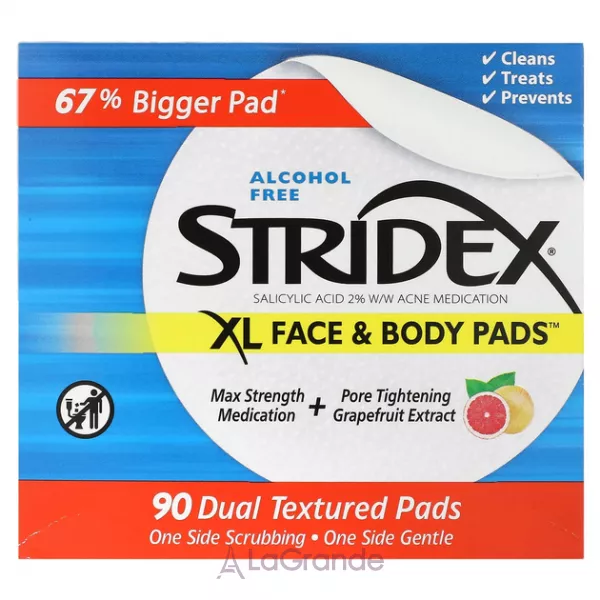 Stridex XL Face & Body Pads �������� � ������� ��������� ��� ���� � ����, ��� ������