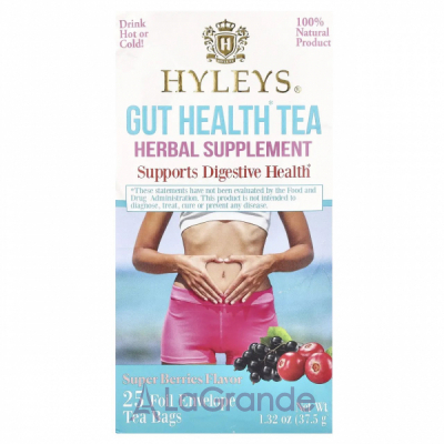 Hyleys Gut Health Tea Super Berries Flavor    , 