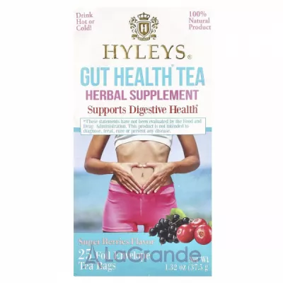 Hyleys Gut Health Tea Super Berries Flavor    , 