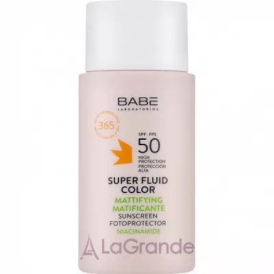 Babe Laboratorios Super Fluid Color Mattifying SPF 50 C         SPF 50