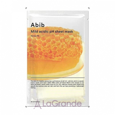 Abib Mild Acidic pH Sheet Mask Honey Fit     